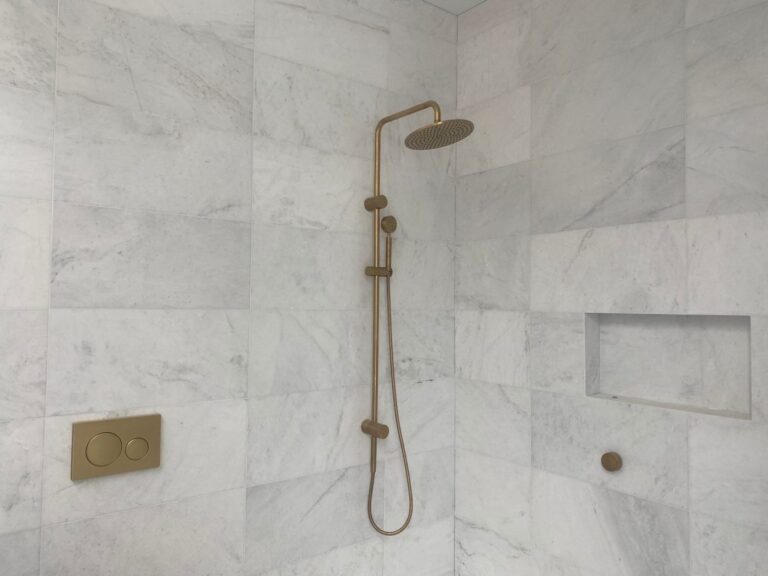 Santorini honed white marble tiles for bathroom by RMS Traders natural stone supplier Melbourne