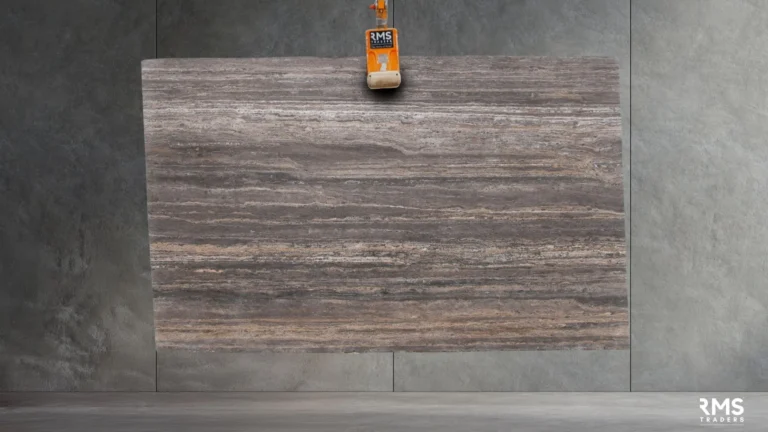 TITANIUM VEIN TRAVERTINE SLAB RMS TRADERS NATURAL STONE SUPPLIER MELBOURNE 001 Natural Stone - RMS Traders