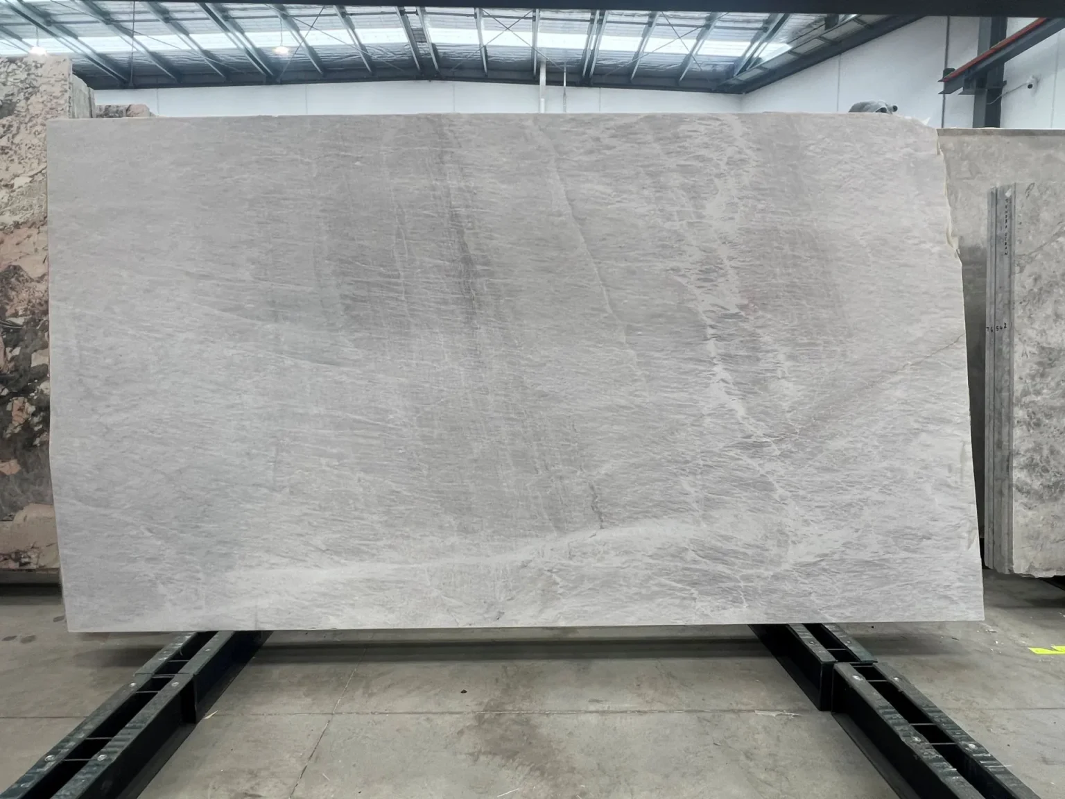 marble slab Vanillish Pearl Light marble slab with creamy‑vanilla tones high‑quality natural stone from RMS Traders, Melbourne luxury Marble
