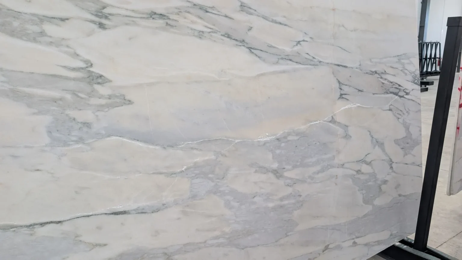 High-quality Calacatta Verde marble slab with luxurious green and grey veining by RMS Traders natural stone supplier Melbourne