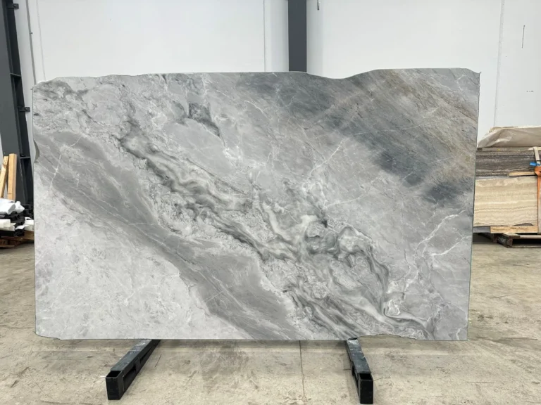 Desert Silver marble slab with elegant grey veining from RMS Traders natural stone supplier Melbourne