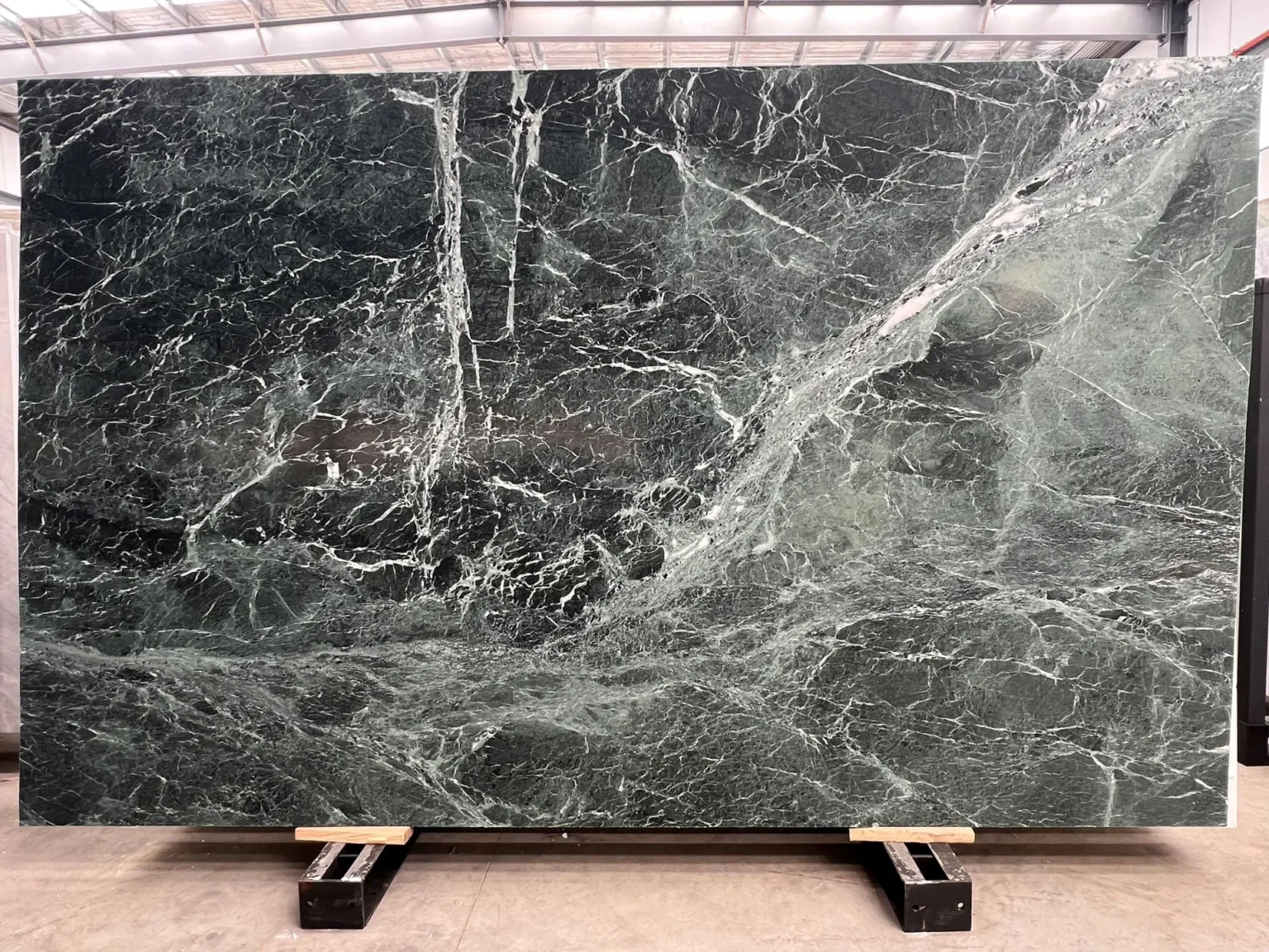 Exquisite Blue Jeans marble slab with vibrant blue and rust veining premium, high-quality natural stone from RMS Traders, Melbourne
