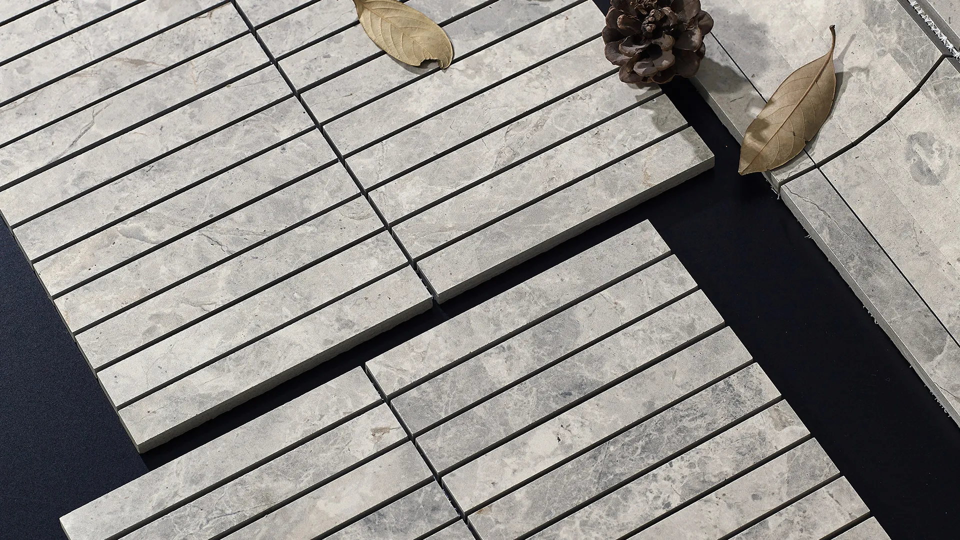 ASHTON GREY FINGER MOSAICS PORCELAIN RMS TRADERS NATURAL STONE SUPPLIER MELBOURNE 002 Natural Stone - RMS Traders