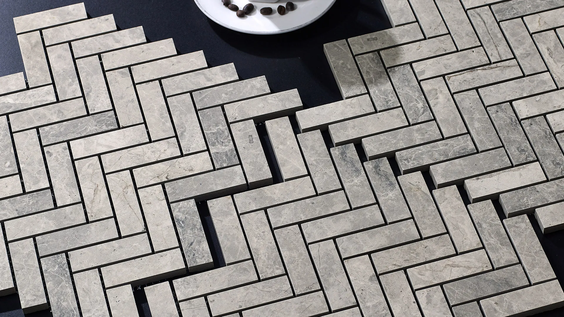 ASHTON GREY HERRINGBONE PORCELAIN MOSAIC RMS TRADERS NATURAL STONE SUPPLIER MELBOURNE 001 Natural Stone - RMS Traders