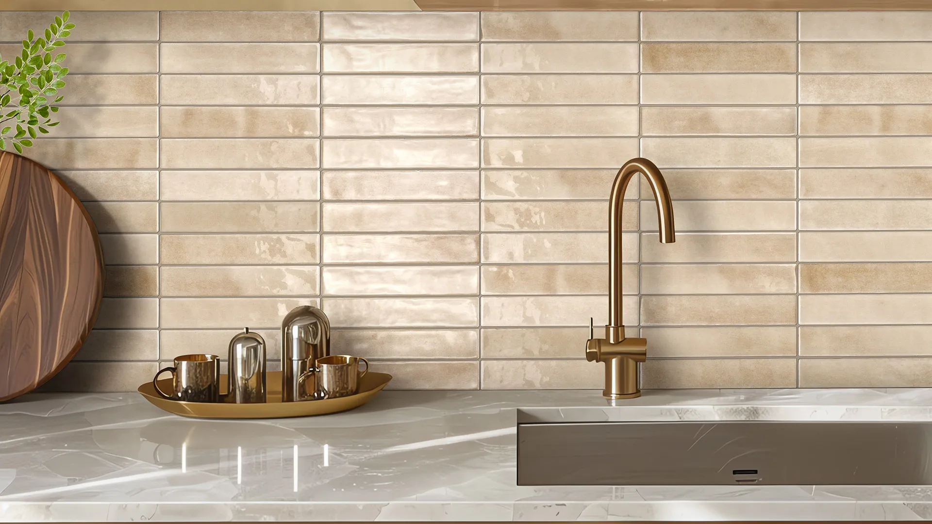 Mallorca Beige Gloss Subways - Image 2