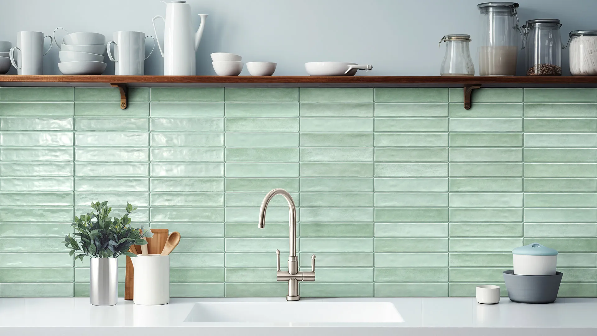 Mallorca Mint Gloss Subways - Image 2