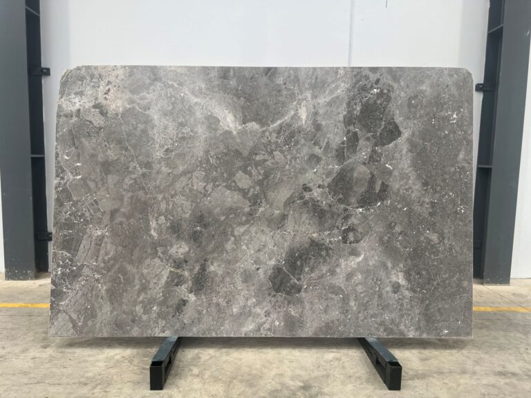 Ventura Grey honed marble slab with rich grey texture high‑quality natural stone from RMS Traders, Melbourne