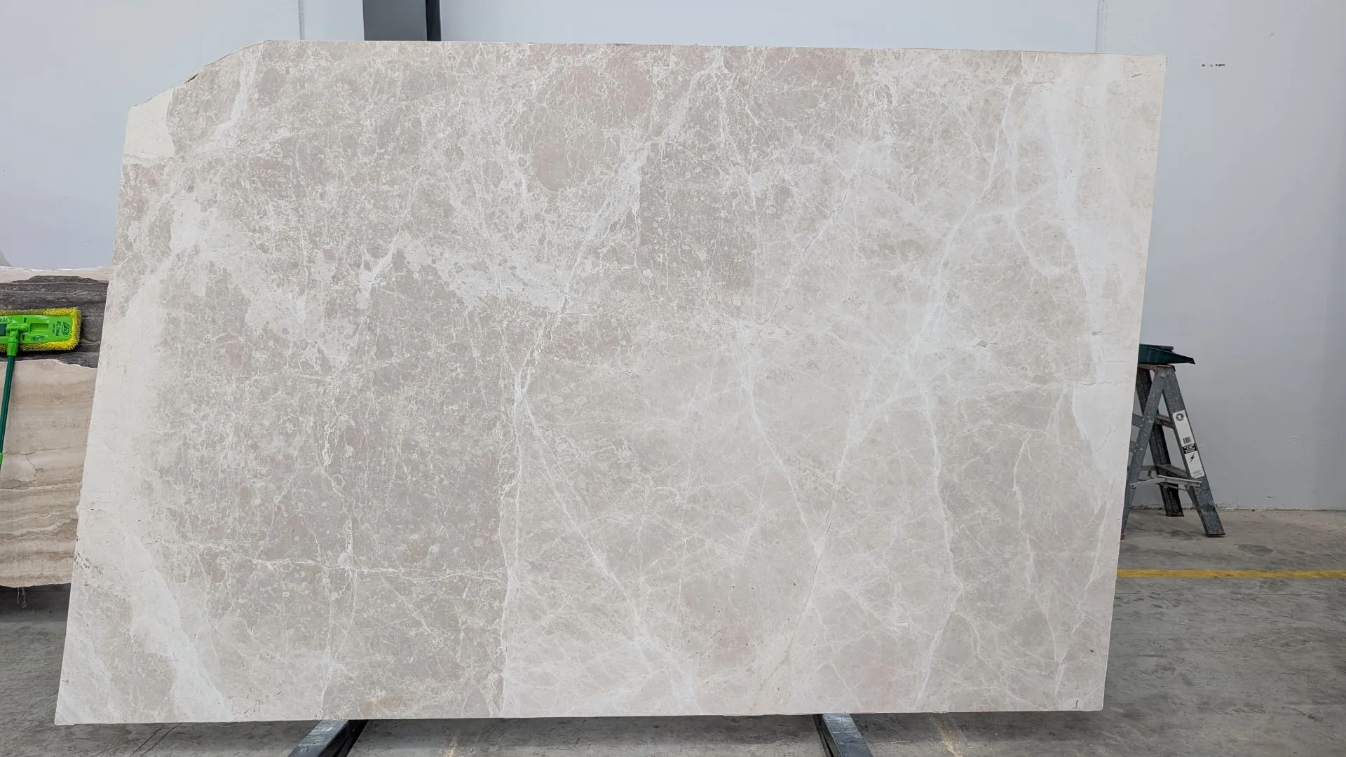 High-quality Moon Cream marble slab with smooth cream-beige tones, offered at a great price by RMS Traders natural stone supplier Melbourne- 2