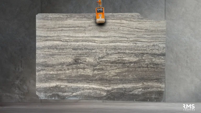 LIGHT SILVER VEIN TRAVERTINE SLAB RMS TRADERS NATURAL STONE SUPPLIER MELBOURNE 001 Natural Stone - RMS Traders