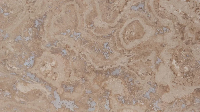 Ivory Medium Travertine tiles by RMS Traders, displaying a balanced blend of soft cream and warm tan hues with a classic honed finish for sophisticated wall and floor applications.